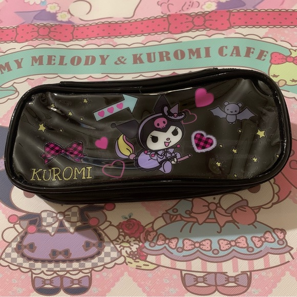 Sanrio Handbags - Kuromi Black Pencil Case/ Cosmetic Bag
